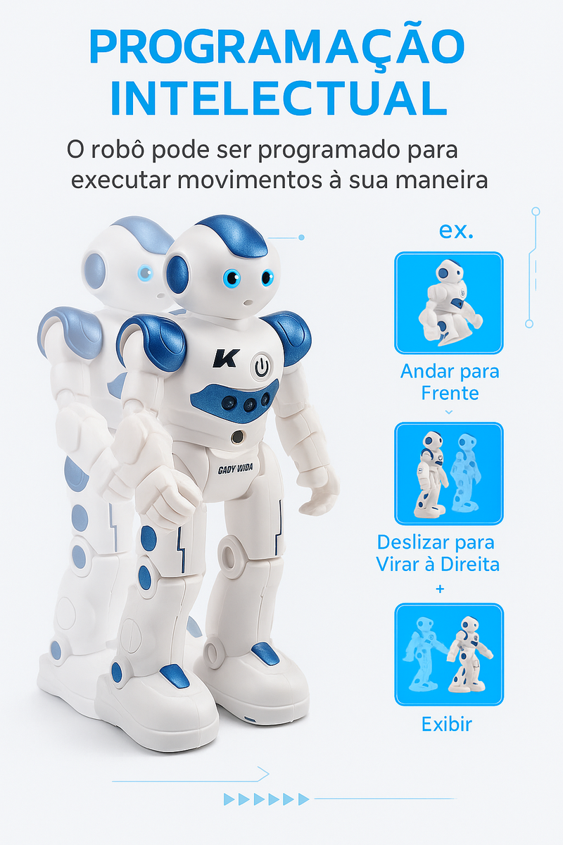 Robô Inteligente — Diversão e Aprendizado em um só brinquedo!