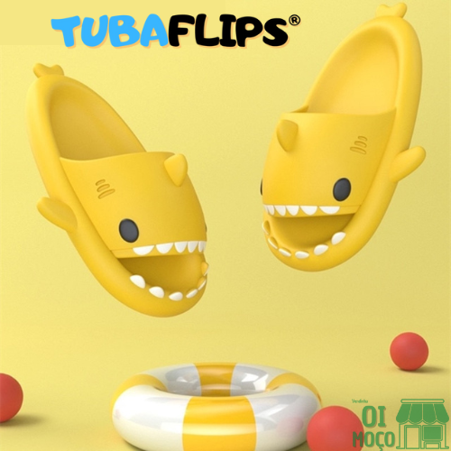 TubaFlips™ - Chinelo Nuvem Tubarão